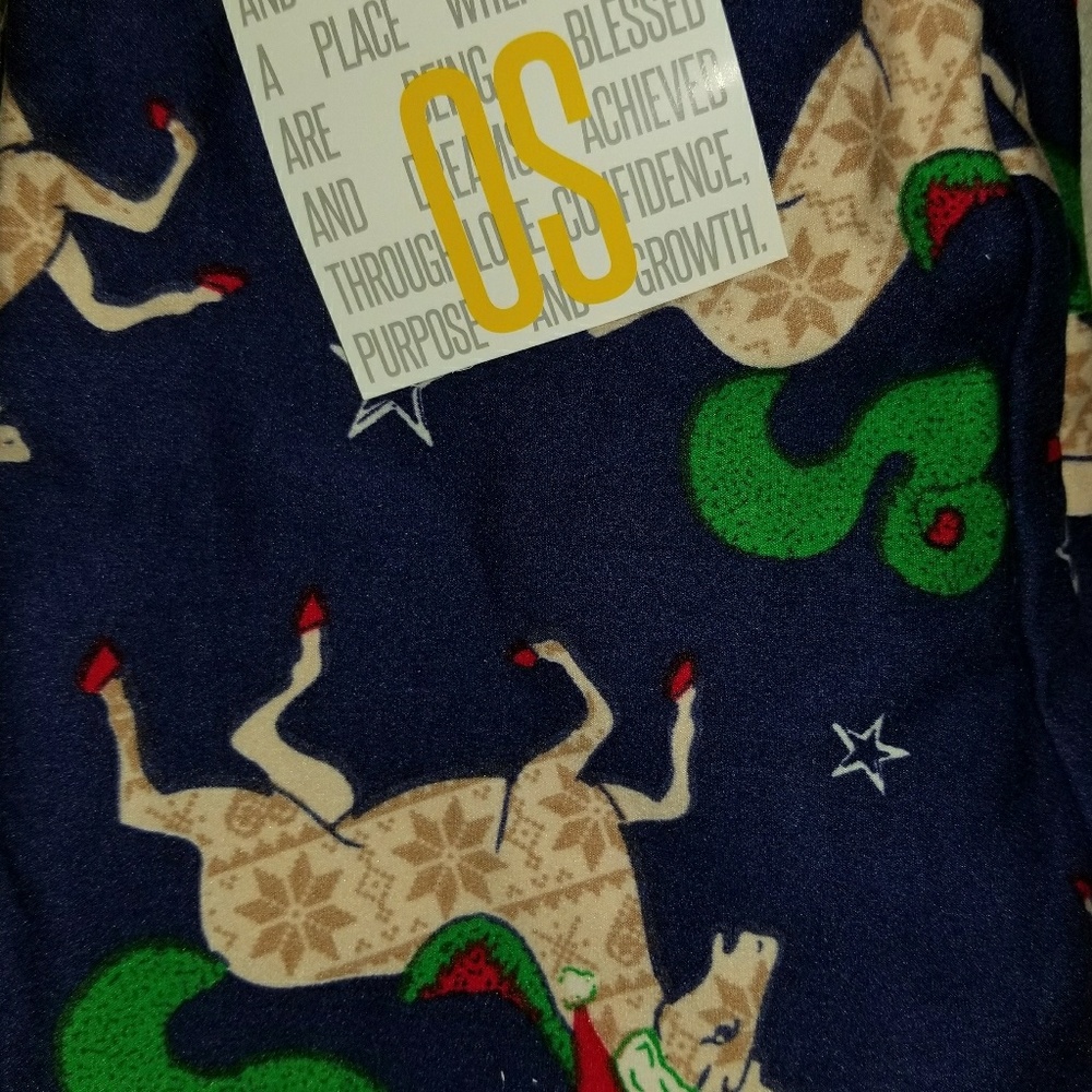 NWT OS Christmas 2016 unicorn leggings